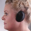 Earbags Fashion Ear Warmers Leather Black M