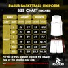 RASUB Adult Basketball Jersey 3 Piece Kit Sleeveless Mens Fan