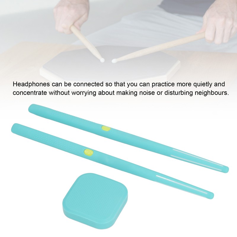 Virtual Air Drum Kit RGB Lamp 8 Sound Effects Bluetooth