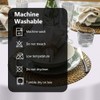AUAUY Round Table Cloth Wipe Clean Tablecloth 120cm Diameter, Polyester