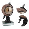 Globe Clock Decorative Desk Ornament Resin World Map Clock with