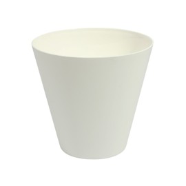 Blumentopf Blumenkübel D 25 cm rund Pflanzkübel Kunststoff TUBUS weiß matt Pflanztopf