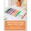 Nail File and Buffer Set, 12 Count Nail Files &