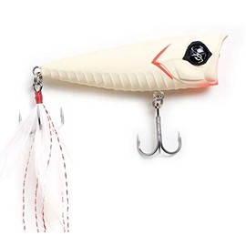 Googan Squad Blooper, 2-3/4 in, 3/8 oz, Topwater, Matte Bone, Bass Fishing Lure