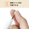 Elecom P-TIPACST05 Touch Pen Replacement Nibs, Set of 3 [For