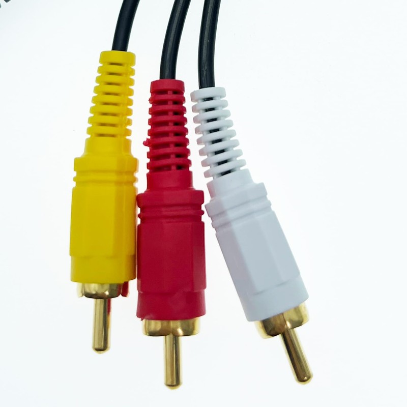 Hjiopkul 2.7M 3.5mm Mini Plug (Male) to 3RCA Male Adapter
