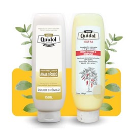Kit Quidol + Quidol Extra - Pomadas para Dolor Intenso, Neuropatías, Artritis y Más - Tratamiento para Dolor Crónico, Molestias Musculares, Ciática, R