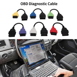 OBDII Car Adaptor Cable 6 Pcs For MultiECUScan Adapter Cable OBD2 Diagnostic ECU Scan Tool Cable
