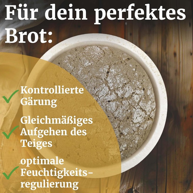 Bäckerei Spiegelhauer Proofing Basket Set Round 500 g + Long
