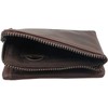 myledershop Cowhide Leather Wallet with RFID & NFC Protection, brown,