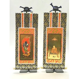 掛軸 仏壇 For 真言宗 Sides 20 Teen (Navy Gold) (Scroll only)