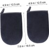 2 piezas Guantes Aplicadores Autobronceadores Negros Para Aplicar Crema Uniformemente
