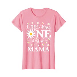 Mama of Little Miss Onederful Boho Daisy 1st Birthday Party T-Shirt