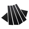 6pcs Window Pillar Post Trim Anti Scratch Glossy Black B
