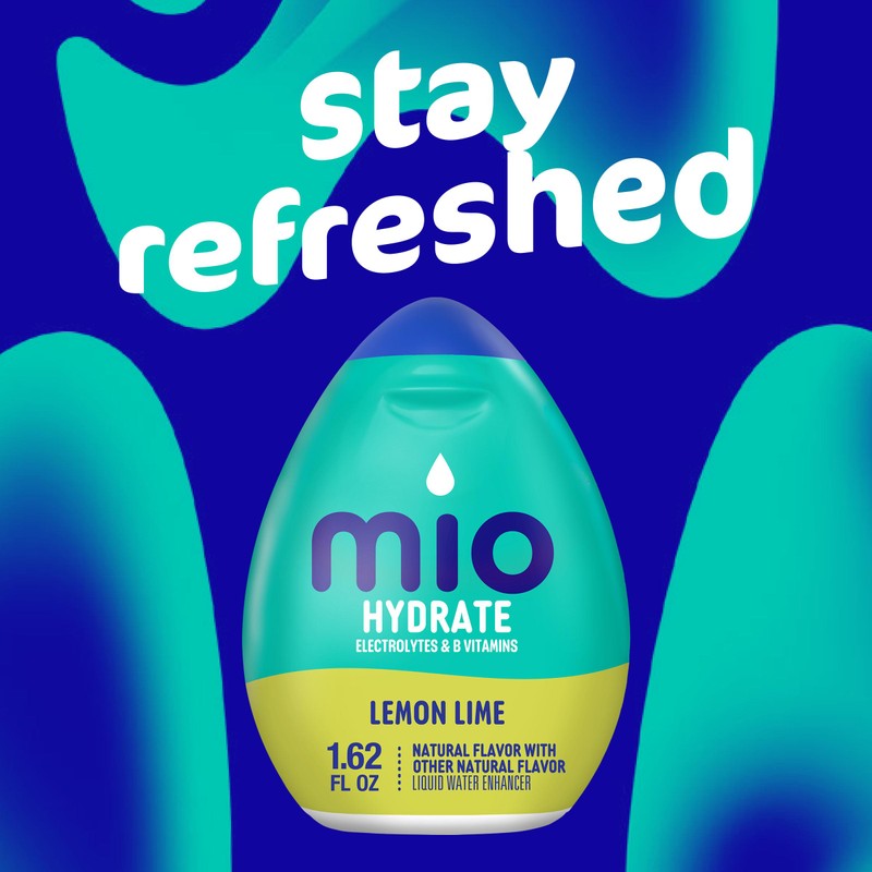 Mio Sport Liquid Water Enhancer, Lemon Lime, 1.62 Ounce, (Pack