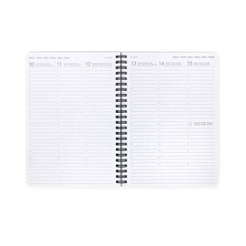 Legami - Large Spiral Weekly Planner, 12 Months, Diary from January 2025 to December 2025, Folding Planner 2025/2026, Elastic Closure, Final Pocket, Address Book, 15 x 21 cm, Travel