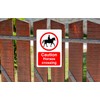 Safety First Display LTD Caution horses crossing sign - 1.2mm