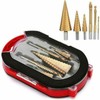 Drill Bit Set - 3 Sizes Step Drill Bit +