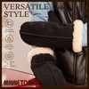 Sheepskin Mittens, Black, Medium