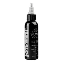 RADIANT COLORS Tinta Profesional Para Tatuar Radiant Real Black 2oz Tattoo