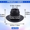 Isslly 30PCS Pegboard Hook Locks, Black Peg Hook Stoppers Clips,