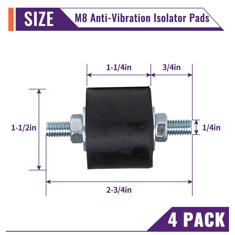 Mxclimate Air Conditioner Rubber Vibration Isolator Pads for Outdoor Mini