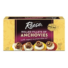 Reese Rolled Anchovies, 2 Ounce Tins (Pack of 10)