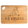 Mr. & Mrs. Panda Personalisiertes Schneidebrett Hunde Liebe - Personalisierte Geschenke, Kuscheln, Servierbrett selbst gestalten, Haustier,