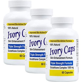 (3 Pack) Ivory Caps **Best Value**- Maximum Potency Glutathione 1500"Skin Whitening" Complex **Sale REG. $129.99 - Now $79.99- Free Shipping