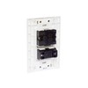iGOTO PB612-B Placa con apagador y contacto aterrizado, Color blanco
