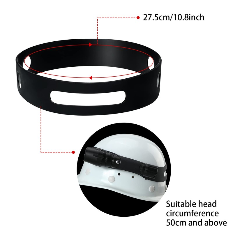 Shappy Firefighter Helmet Band Rubber Fire Helmet Band with Hole