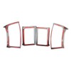 4pcs Carbon Fiber Color Air Conditioning Dashboard Vent Cover Fit