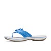 Clarks Chanclas Brinkley Flora para mujer, azul Synthetic, 6 US