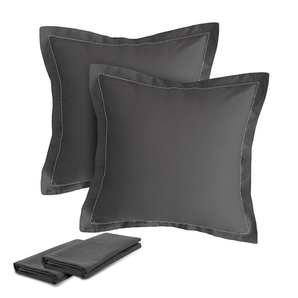 AMFUN Washed Cotton Cushion Covers, Cushion Cover 40 x 40