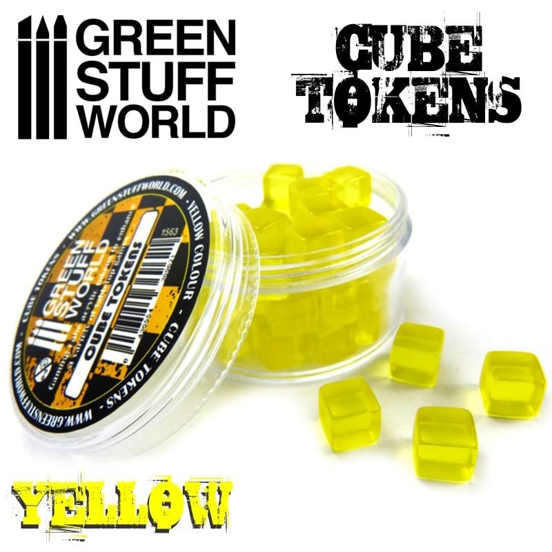 Green Stuff World Yellow Cube Tokens 1563