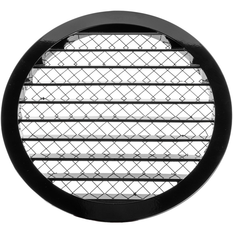 HVAC OV 10" Inch Black Round Aluminum Vent Cover -