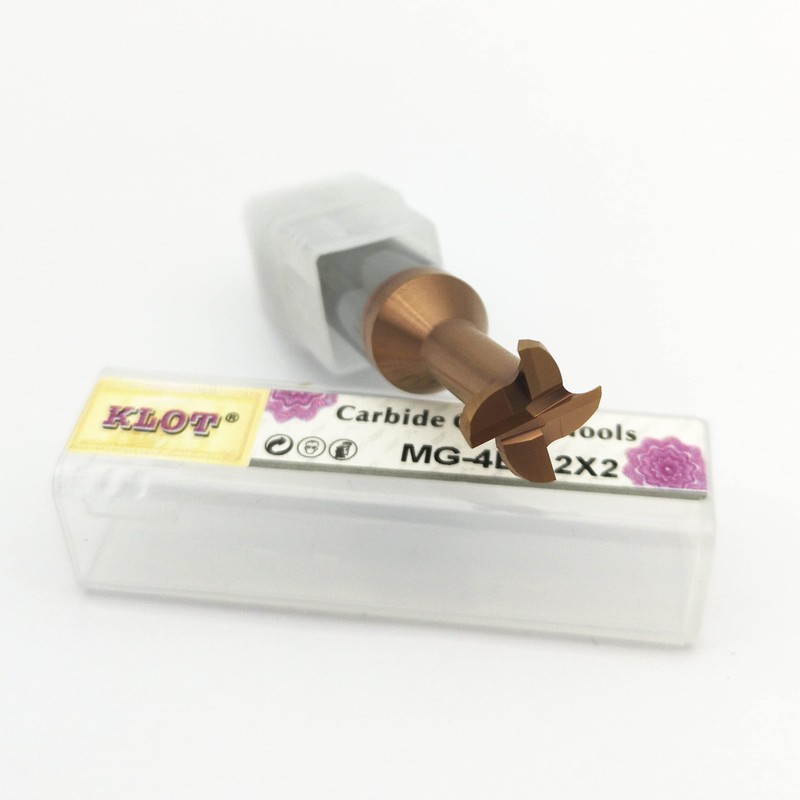 KLOT AlTiN Coated T Slot Keyseat Milling Cutter Solid Carbide