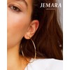 JEMARA Gold Hoop Earrings for Women Hypoallergenic Stainless Steel Large