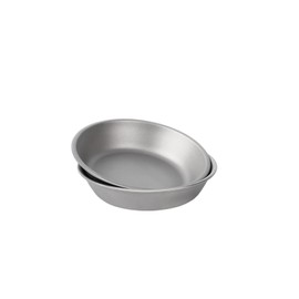 MAXCOOK Pure Titanium Camping Sauce Dish 2 Pieces 4.6 inch Salad Sacue Bowl for Backpacking Outdoor Hiking