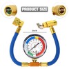 1/2 Inch R134A AC Refrigerant Charge Hose Kit with Gauge