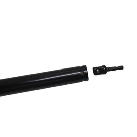 3/4" (19mm) Hollow Socket, 11.5" Length, 1/2" Drive or 1/4" Hex Shank, 6-Point, for Long Threaded Rod/Bolts/Studs