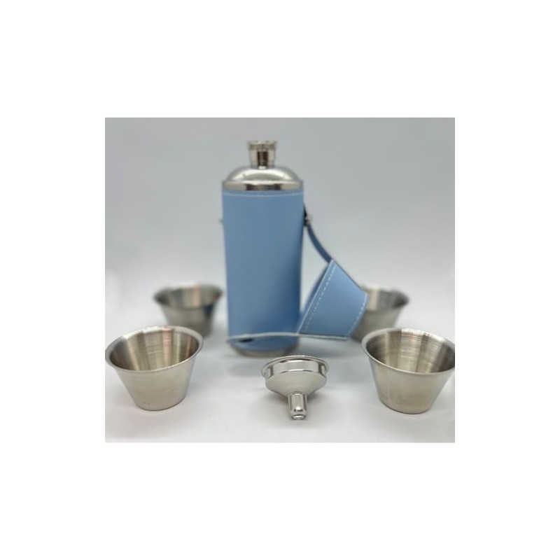 Giggle Golf 8 oz Flask Gift Set with 4 Shot