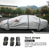 SEAZEN Car Cover Straps Wind Protector, 3Pcs Adjustable Elastic Windproof