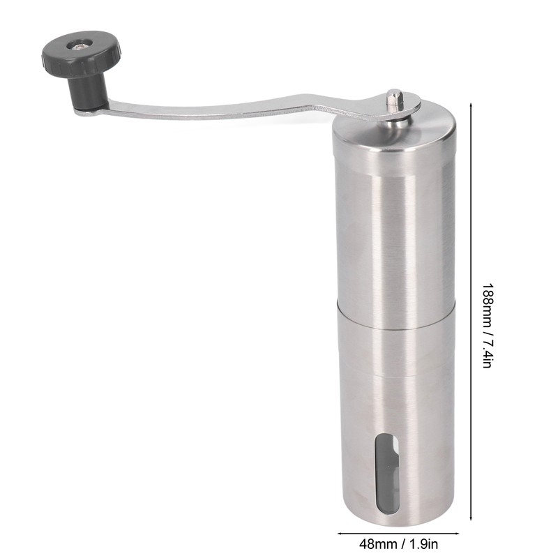 Manual Coffee Grinder Stainless Steel Conical Burr Bean with Hand