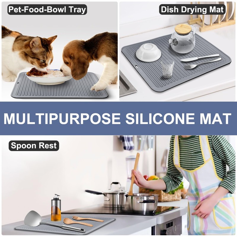 Walfos Large Silicone Trivet 16x12 Inch, Hot Pads for Kitchen,