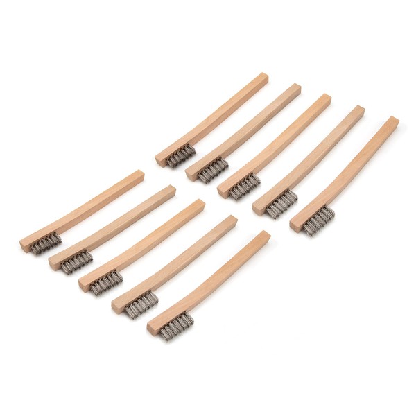 Steelman Stainless Steel 1200-Bristle Count Wire Brush for Mechanics and