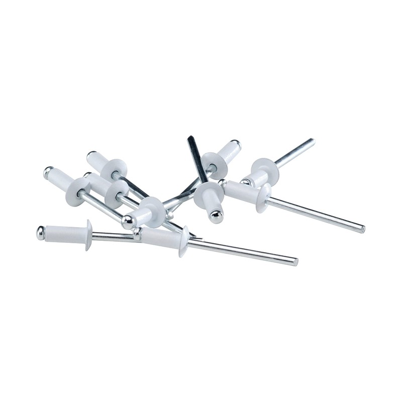Rapid Blind Rivets Aluminium White Diameter 4.8 mm 6-9 mm
