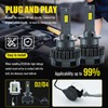 HAISECA 2pcs D4S LED Headlight Bulbs,Plug and Play, Error-free Matching