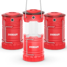 Eveready LED Camping Lantern 360 PRO (3-Pack), Super Bright Tent Lights, Rugged Water Resistant LED Lanterns, 100 Hour Run-time (Batteries Included)