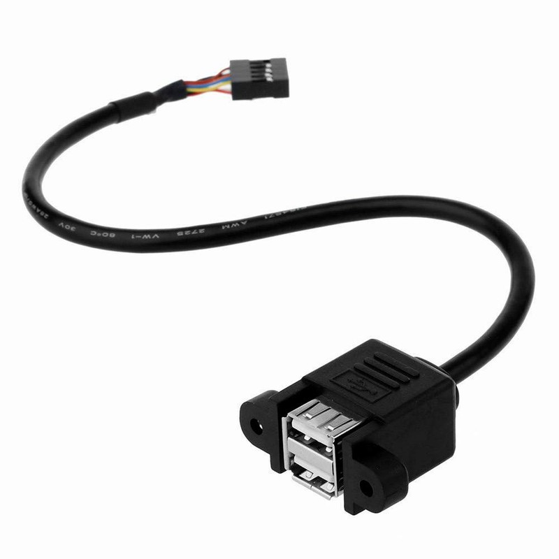 ANRANK 50cm Dual USB 2.0 Type A Female to Motherboard